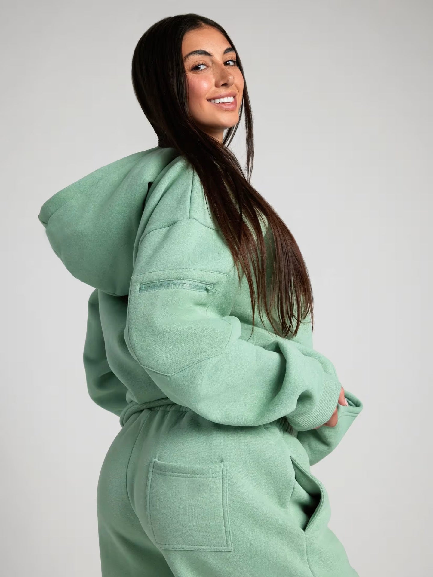 Relaxing Hoodie With Integrated Sleep Mask Street-wave For Women Cozy Comfort Day And Night