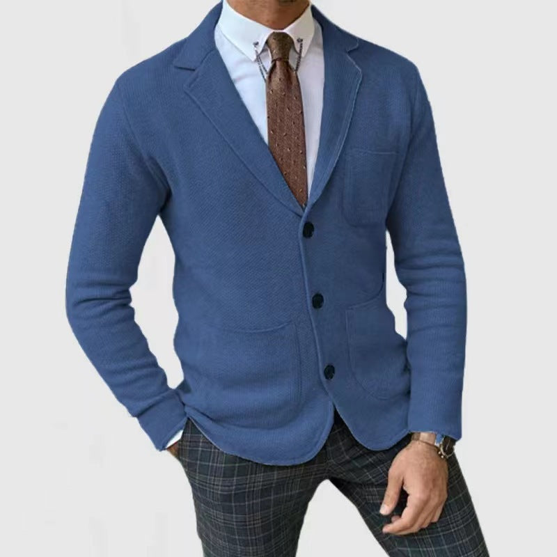 Streetwave Mens Casual Cardigan With Button Front And Patch Pockets Soft Knit Versatile Essential For Work Or Leisure