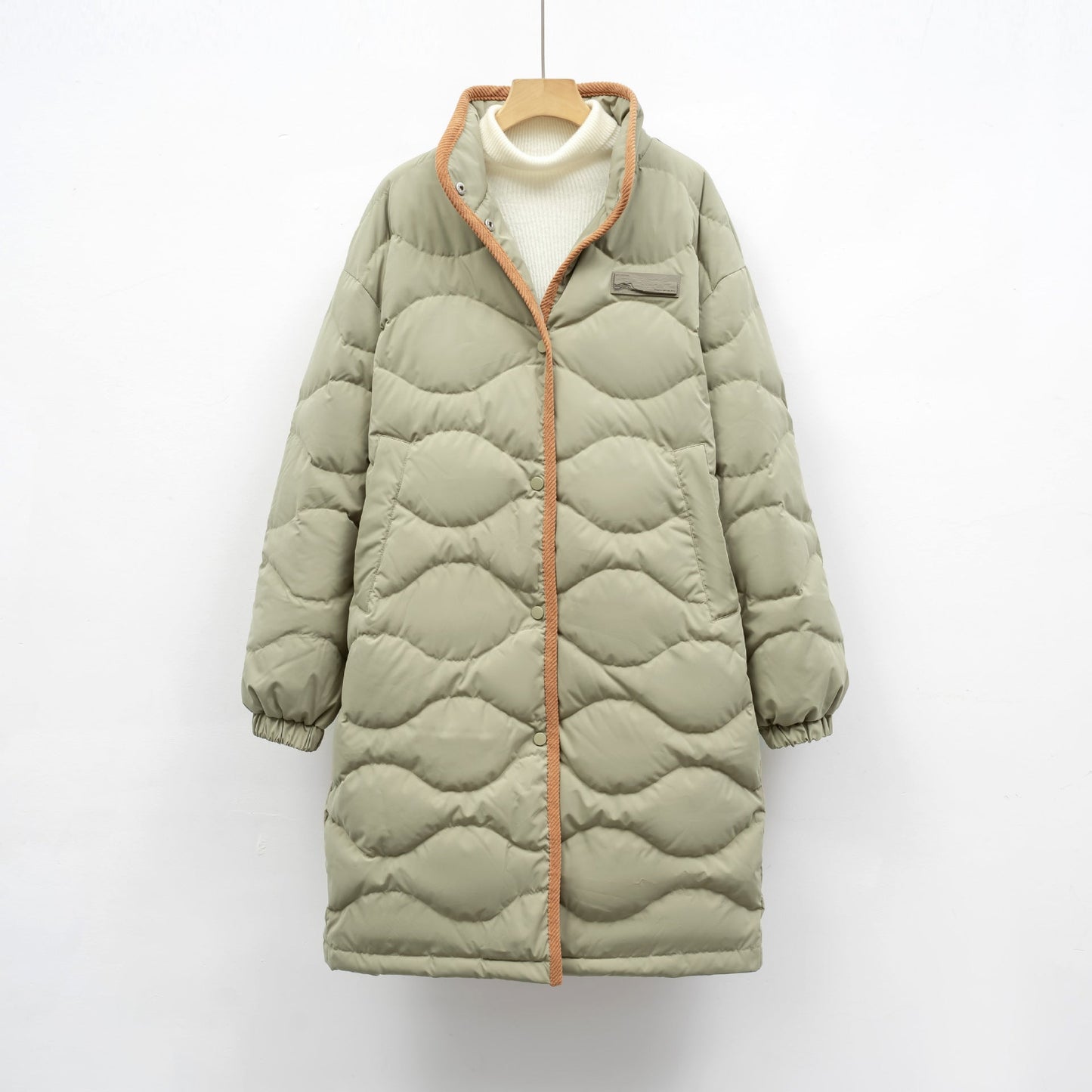 Womens Quilted Winter Coat Street-Wave Ultra Warm Water-Repellent Long Puffer Jacket