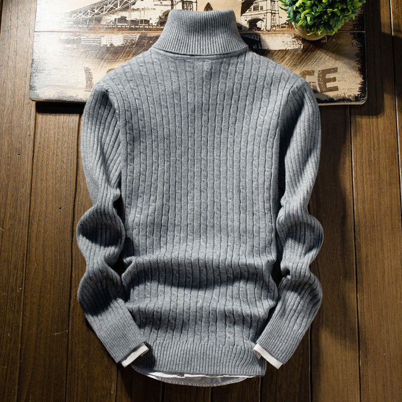 Street-wave Men Cable Knit Turtleneck Sweater For Warmth And Classic Style In Premium Quality