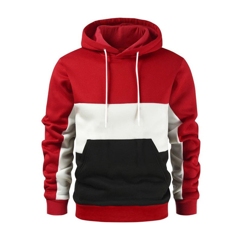 Street Wave Men Colorblock Hoodie For Active Wear With Contrast Blocks And Cozy Fit
