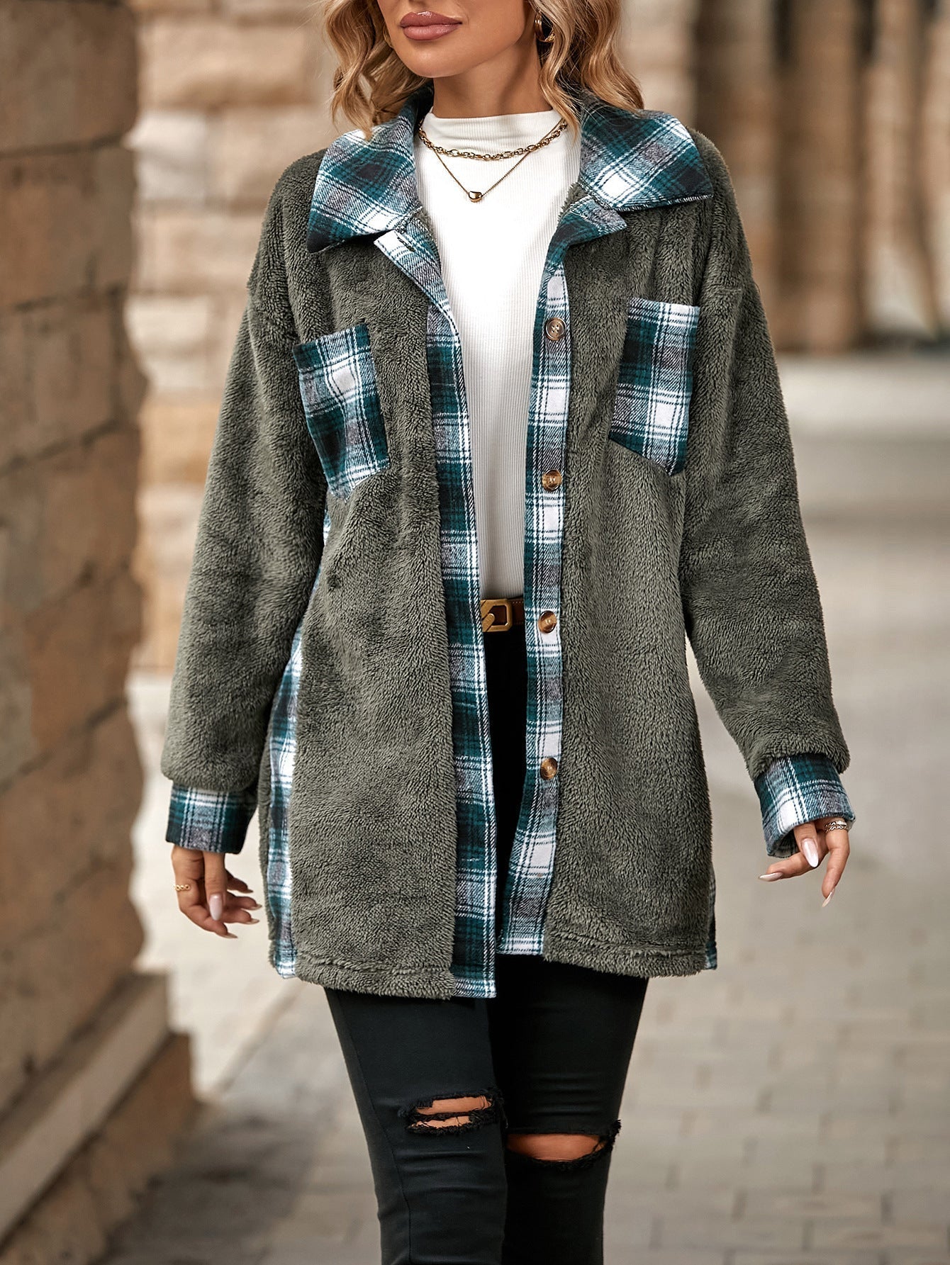 Streetwave Teddy Coat for Women Plush Cozy Warmth