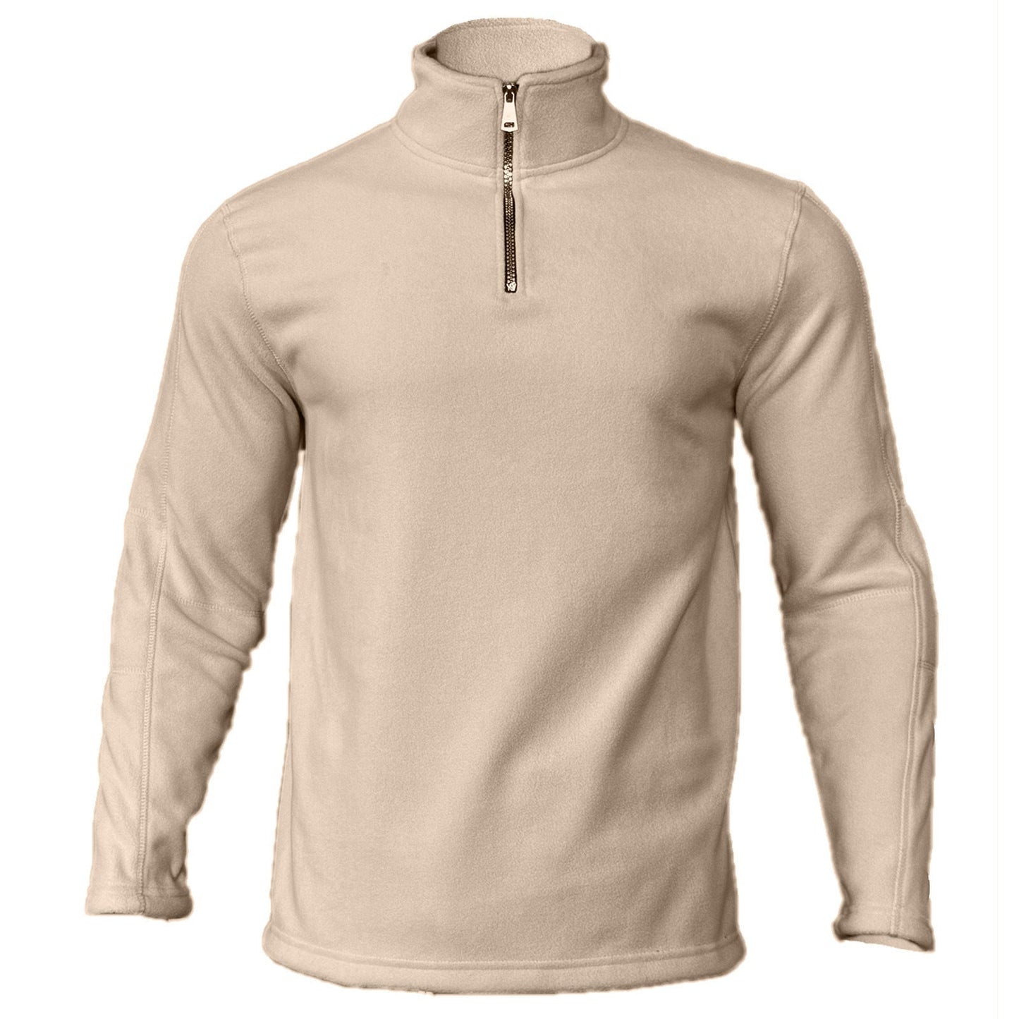 Street Wave Mens Fleece Top Quarter Zip High Collar Warm Windproof Outdoor Layer For Winter Activities