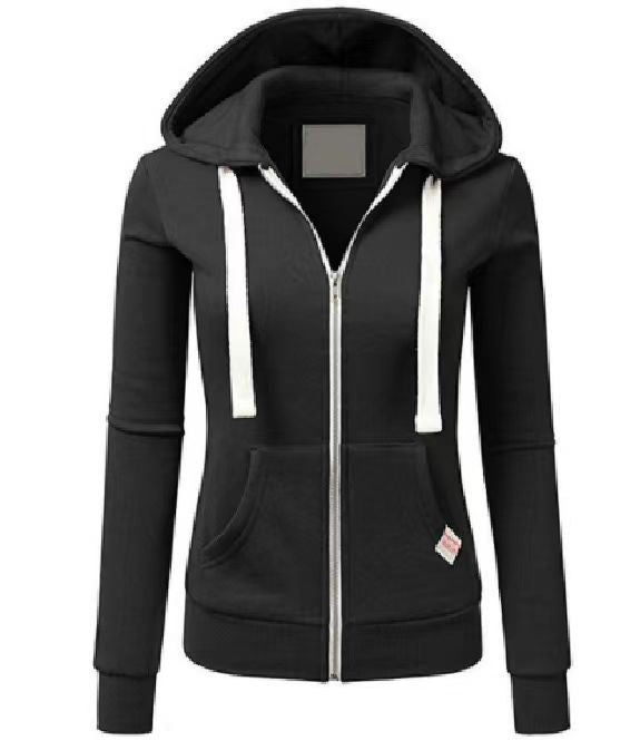 Street-wave Womens Athletic Zip Hoodie With Pockets For Active Comfort And Style