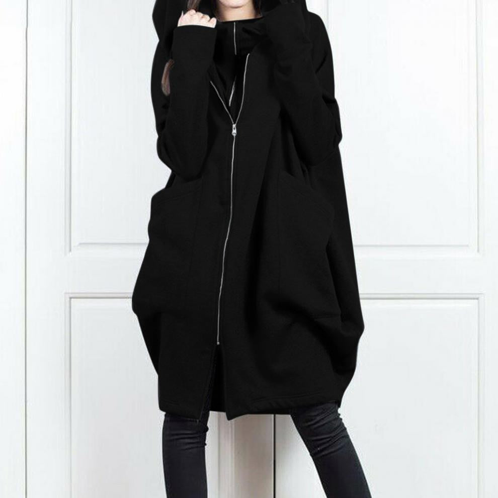 Street Wave Casual Jersey Coat for Women With Zip Front Relaxed Fit Comfort and Durability