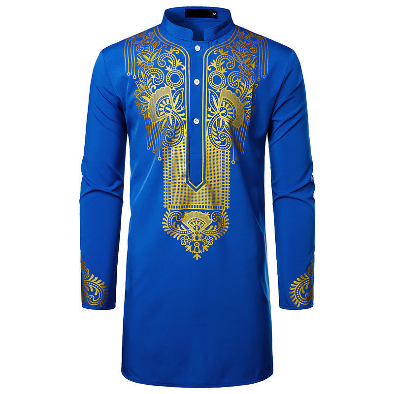 Streetwave For Men Ethnic Design Long Sleeve Shirt Breathable Comfort For Festive Occasions