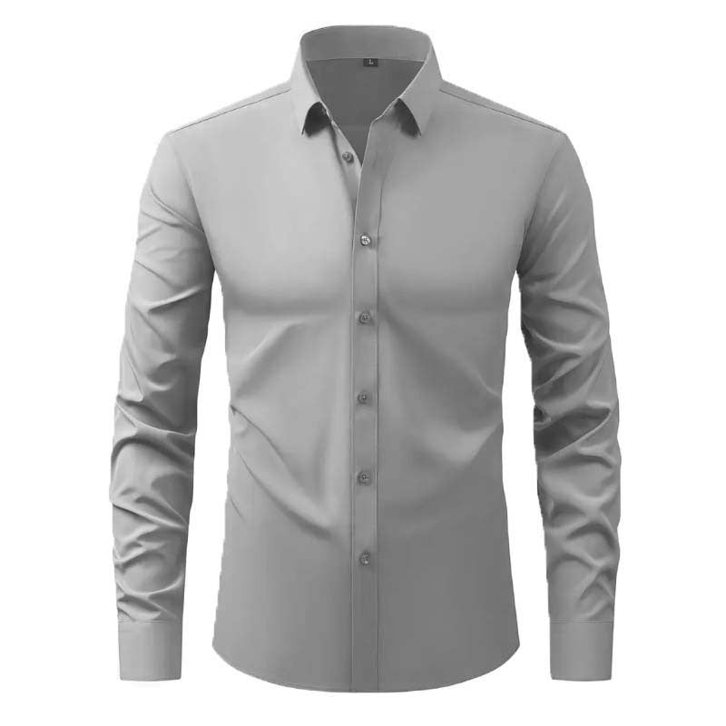Men's Long Sleeve Shirt With Innovative Cut And Modern Design Street-wave For Modern Men