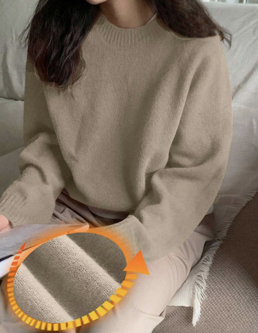 Street Wave Womens Cozy Roundneck Pullover In Soft Breathable Knit Fabric For Everyday Comfort