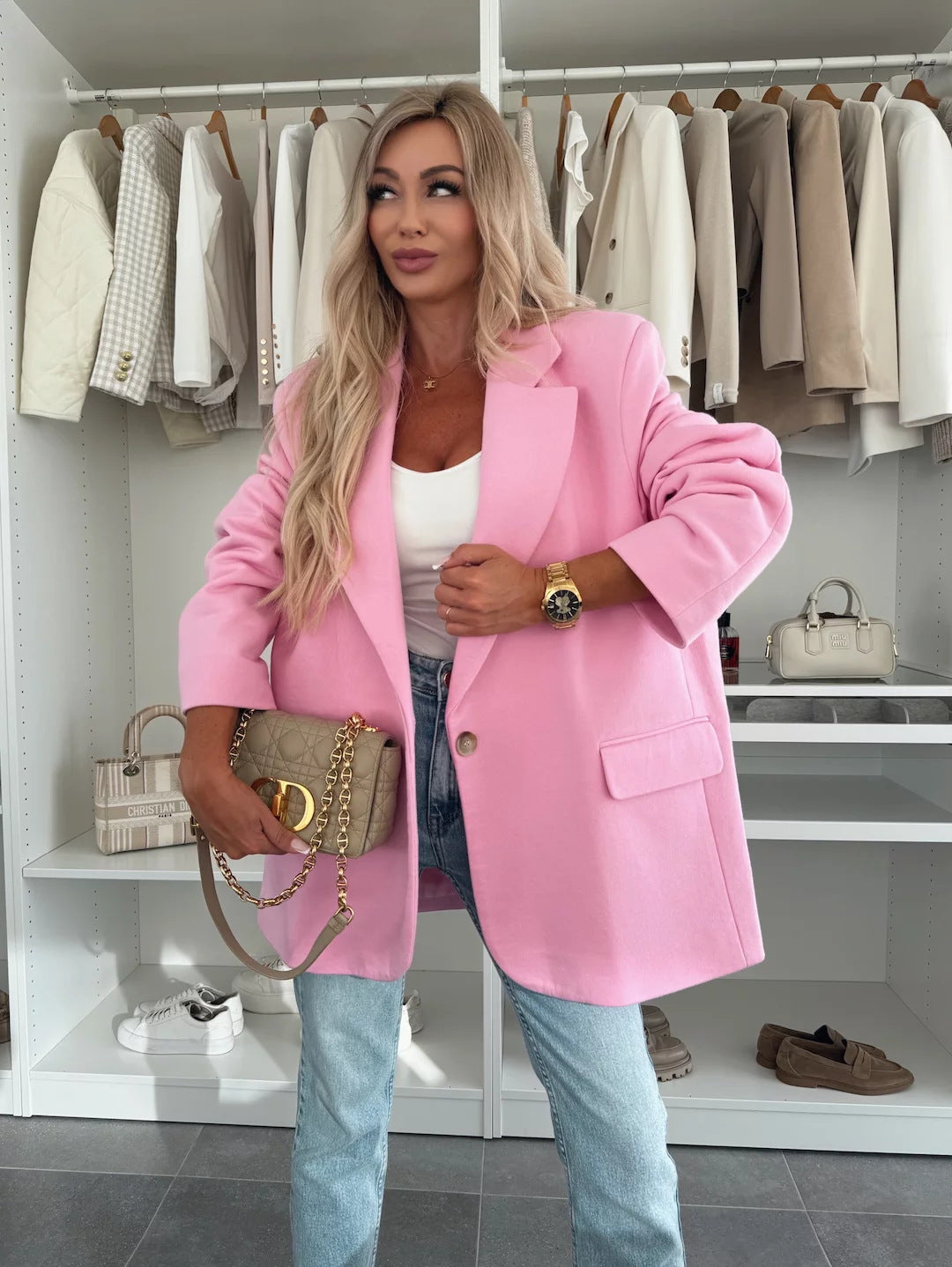 Streetwave Women Oversized Blazer Soft Comfortable Fabric For All Day Comfort And Effortless Chic