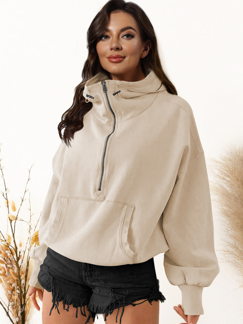 Street-wave Women Half Zip Hoodie for Active Lifestyles Ultra Soft Comfort Casual Everyday Wear