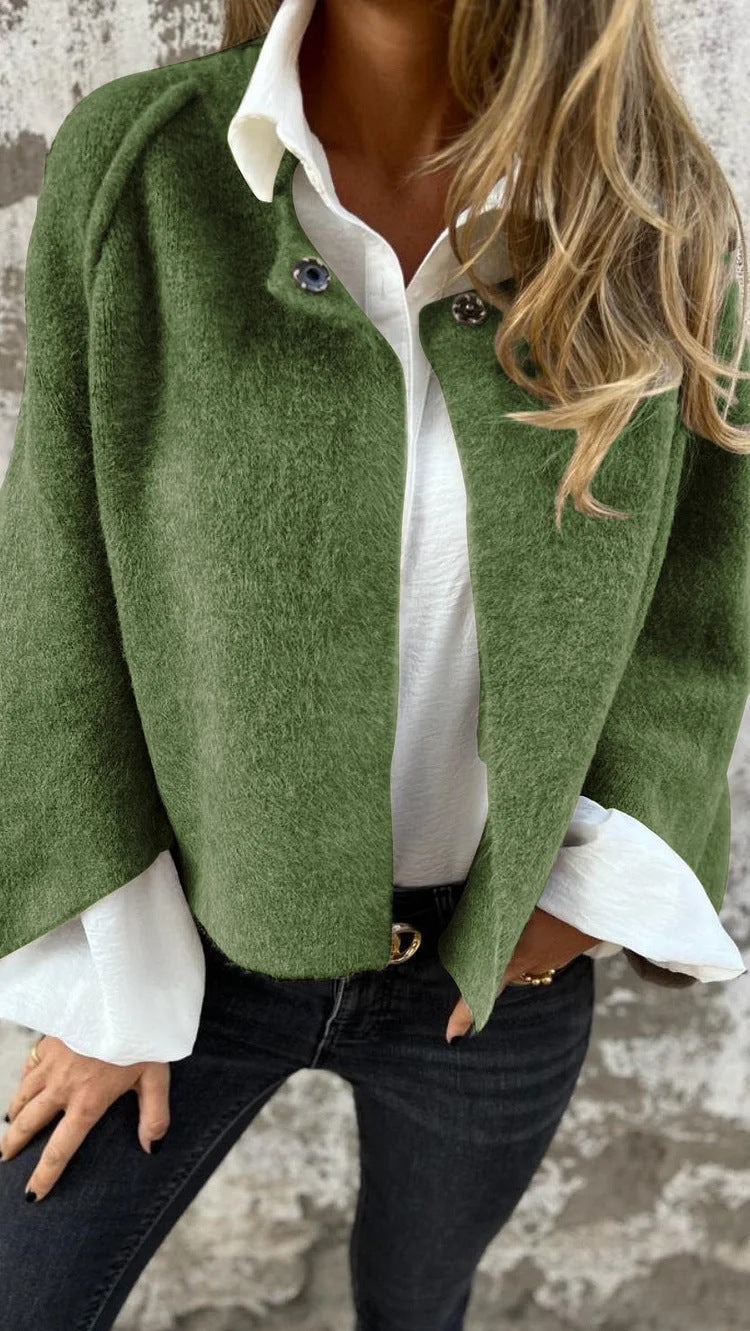 Street-Wave Cashmere Jacket For Women Luxurious Cozy Warmth Versatile Streetwear Fit