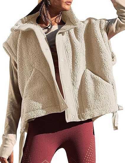 Street-wave Womens Cozy Fleece Vest Soft Warm Comfort For Outdoor And Everyday Wear