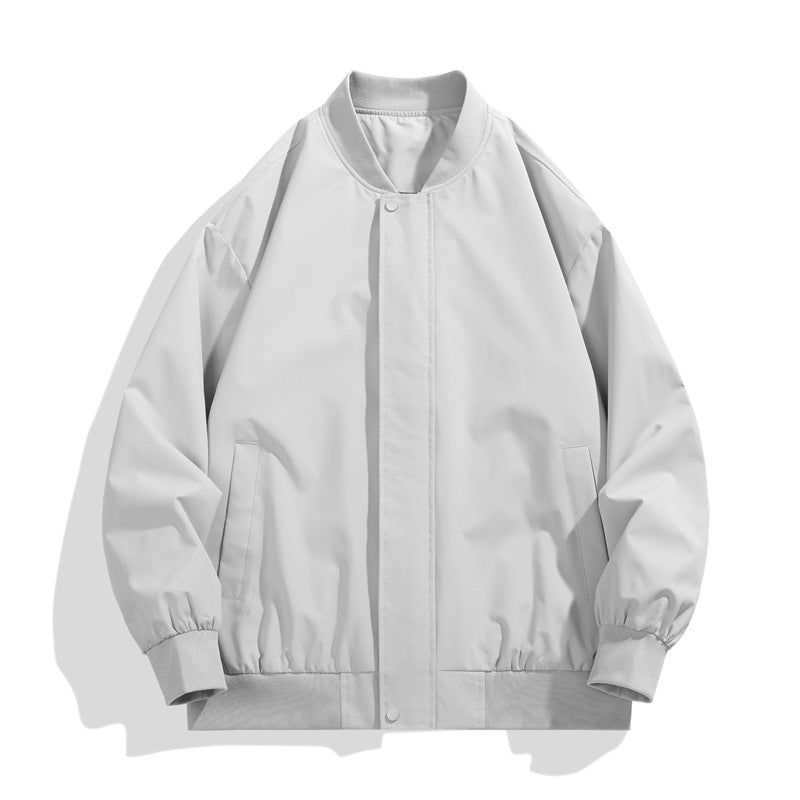 Mens Sporty Transitional Jacket With High Collar And Side Pockets Streetwave For Men