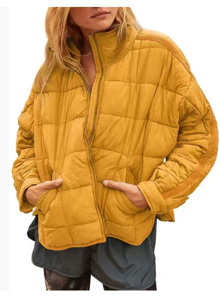 Streetwave Women Lightweight Puffer Jacket With High Collar And Practical Pockets