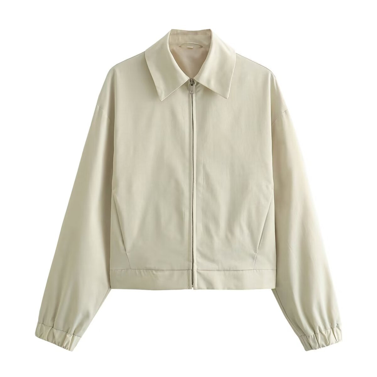 Street-Wave Womens High Collar Lightweight Transitional Jacket For Effortless Chic