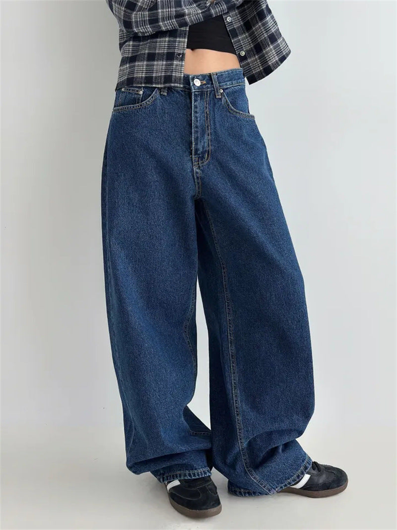High Waisted Baggy Jeans Street-wave for Women with Effortless Comfort and Trendy Streetwear