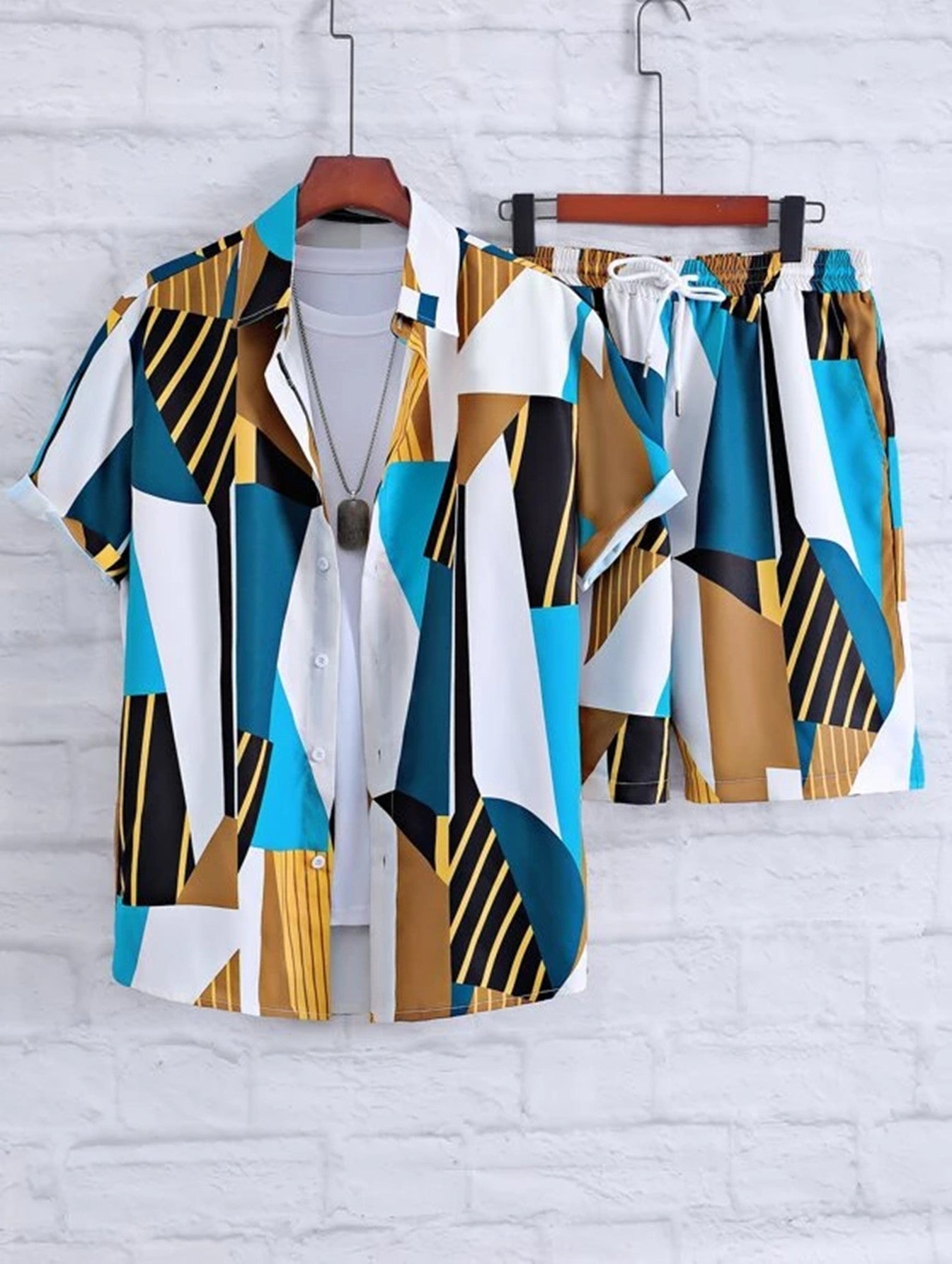 Anj Beach Shirt For Men Loose Fit Short Sleeve By Streetwave Casual Summer Beachwear