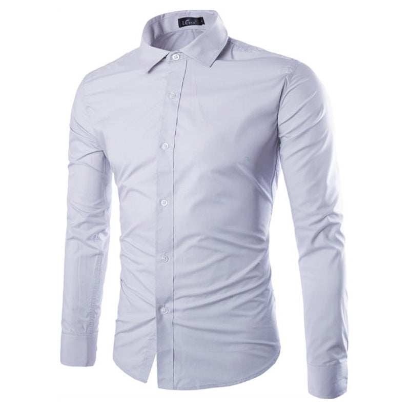 Streetwave Mens Elegant Long Sleeve Dress Shirt For Daily And Formal Wear With Smart Comfort