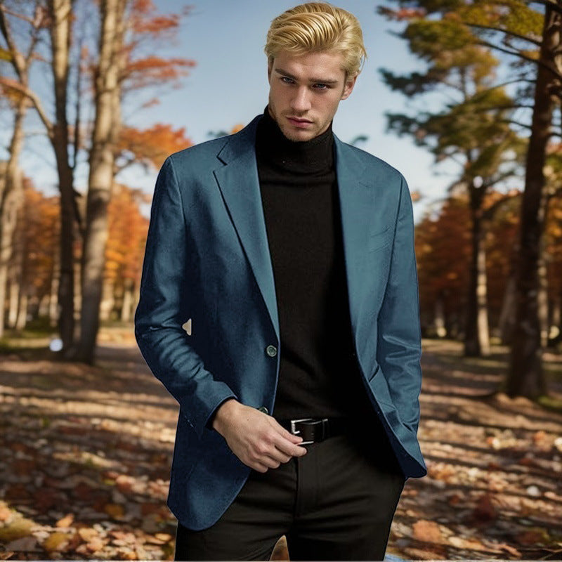 Men's Elegant Blazer Street-wave Sleek Cut Premium Fabric For Formal And Business