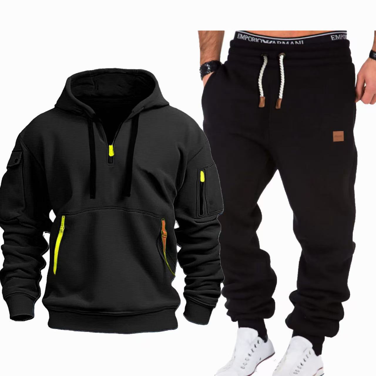 Street-Wave Mens Jogger Tracksuit Breathable Comfort For Active Daily Wear Versatile Athleisure