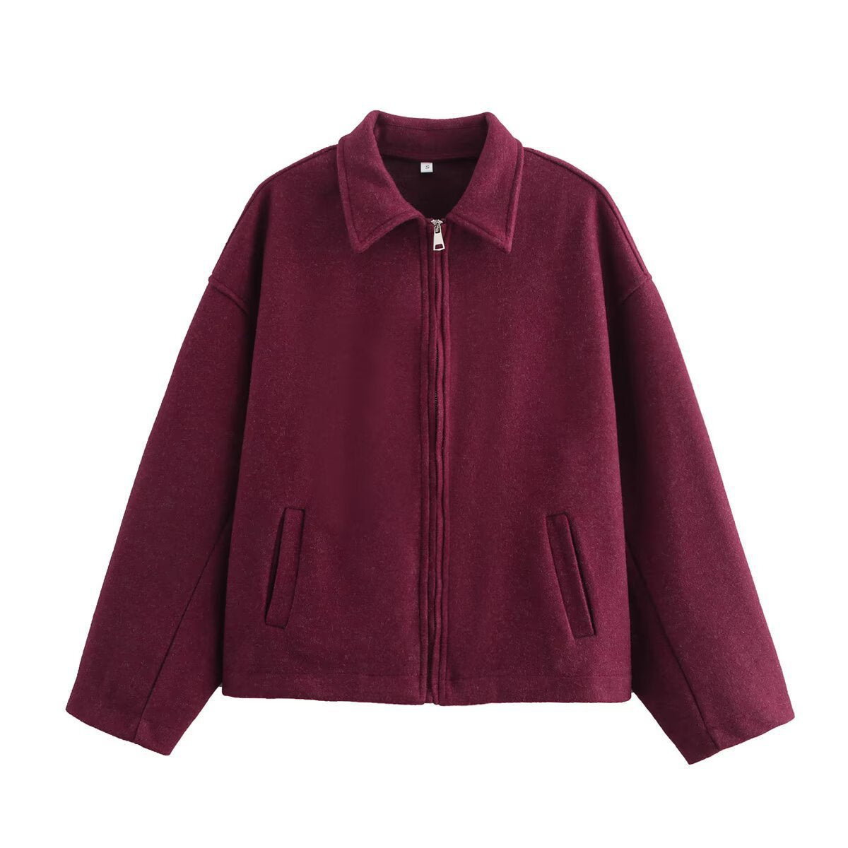 Street-Wave Women’s Casual Short Jacket With Wide Silhouette And Notched Collar Pro