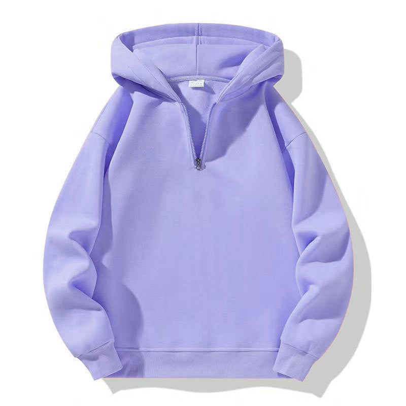 Street-Wave Men's Half Zip Hoodie Breathable Cotton Athletic Comfort For Sport And Everyday