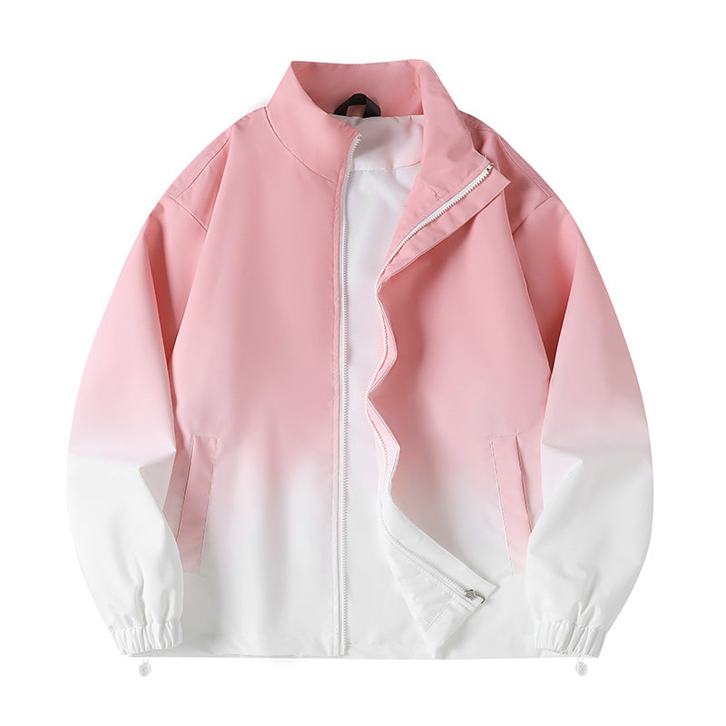 Men Transitional Jacket With Innovative Gradient Color For Modern Street Style By Street Wave