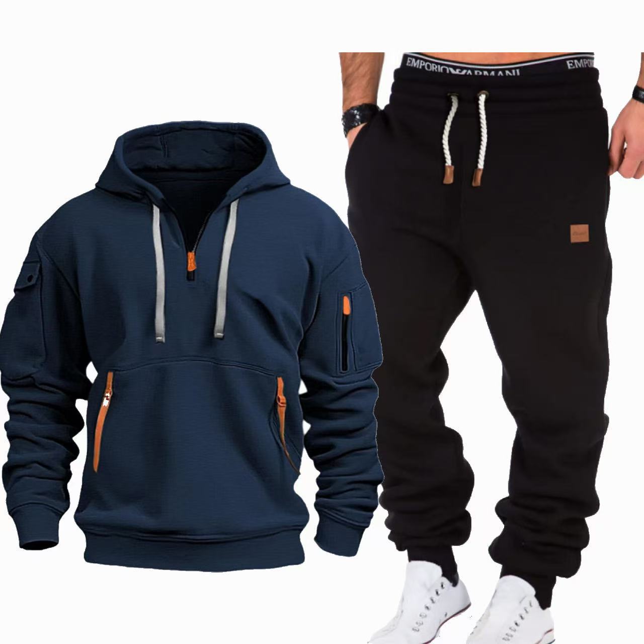 Street-Wave Mens Jogger Tracksuit Breathable Comfort For Active Daily Wear Versatile Athleisure