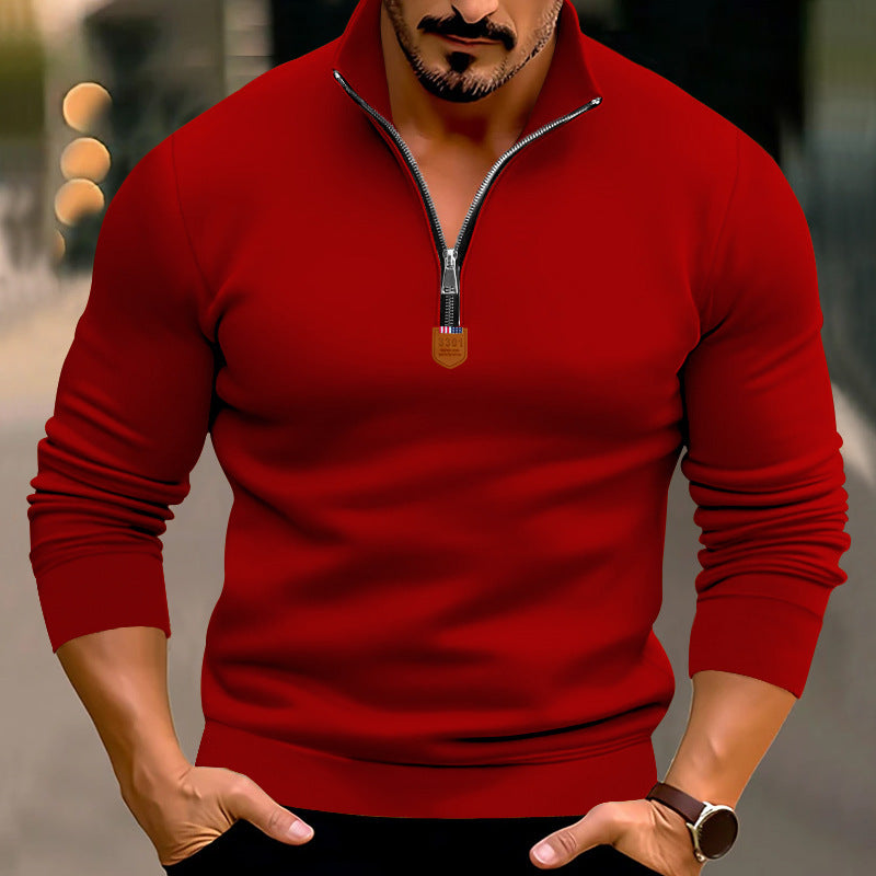 Street-wave Men's Zip Up Sweatshirt - Premium Soft Fleece, Modern Front Zipper, Comfortable Fit