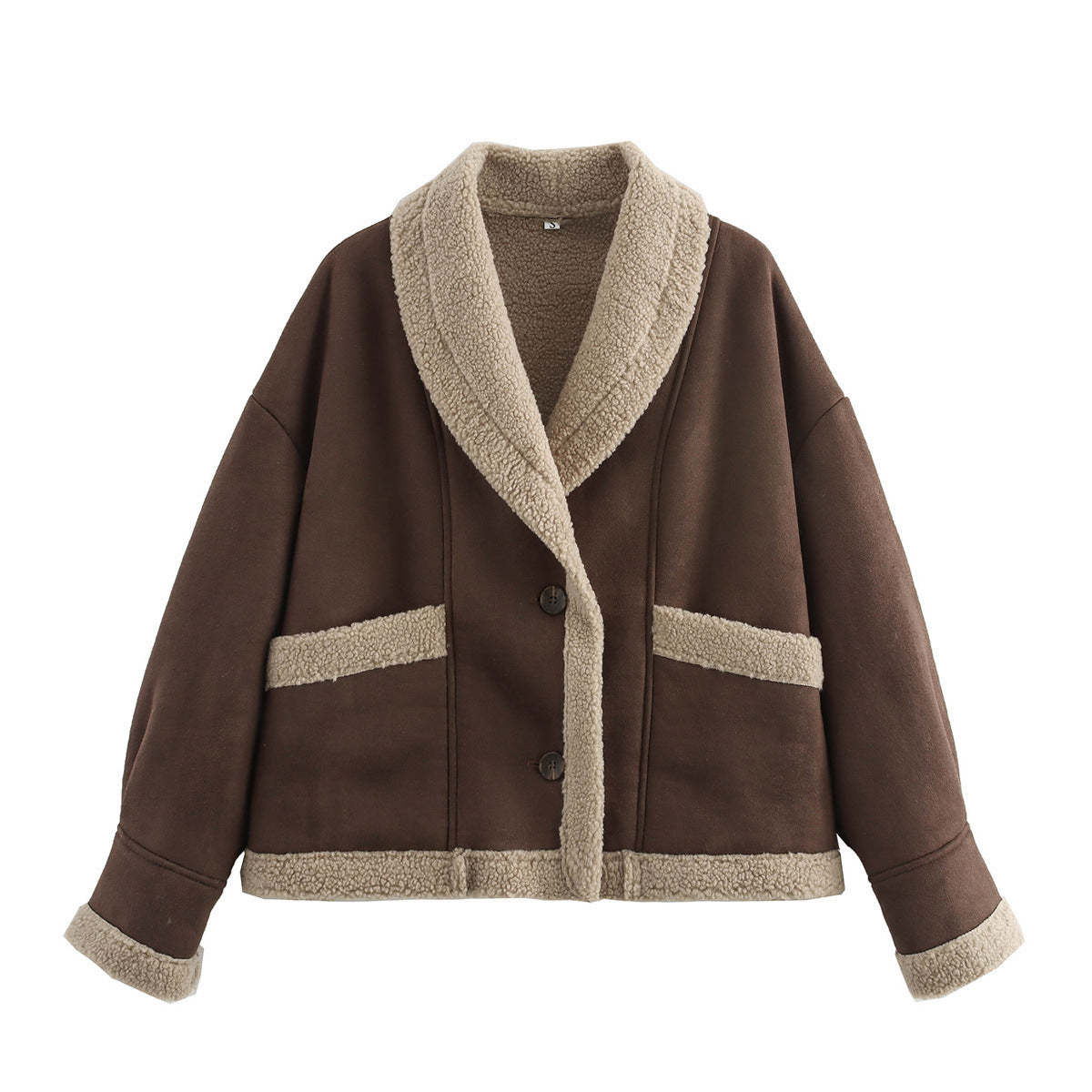 Street Wave Womens Cozy Warmth Shearling Lined Jacket For Cold Weather Comfort And Style