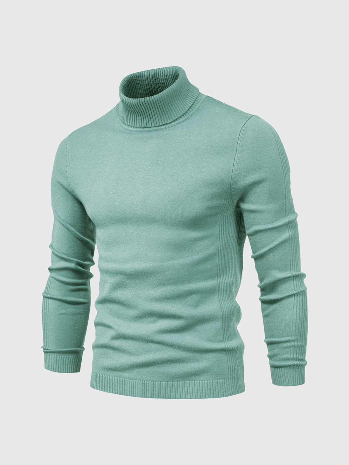 Turtleneck Sweater For Men Street Wave Machine Washable Cotton Soft Comfort Classic Fit