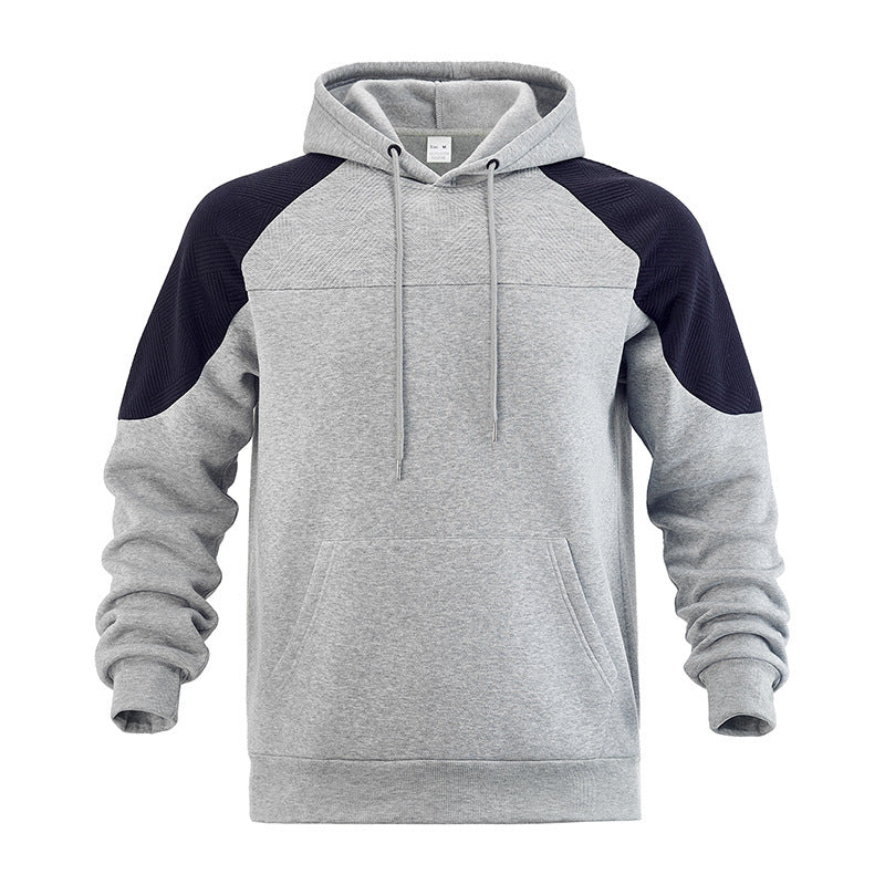 Street-Wave Men's Hoodie With Structured Panel Design And Contrast Sleeves For Active Premium Everyday Wear