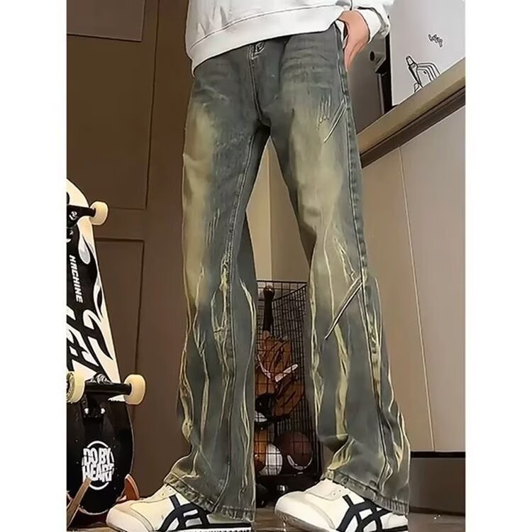 Men's Baggy Jeans Distressed Used Look Streetwear Streetwave For Trendy Comfort All Day