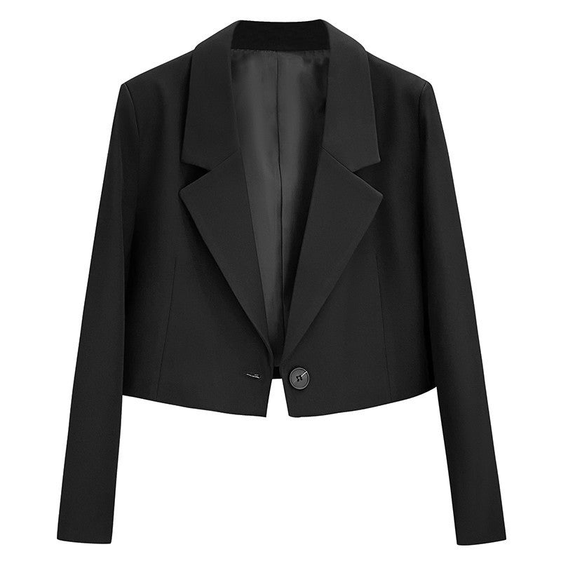 Street-wave Women’s Tailored Blazer Jacket With Elegant Lapels For Professional Women
