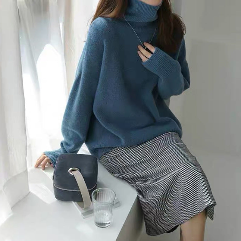 Streetwave Womens Wool Blend Turtleneck Sweater Cozy Warmth For Everyday Casual Wardrobe Essential