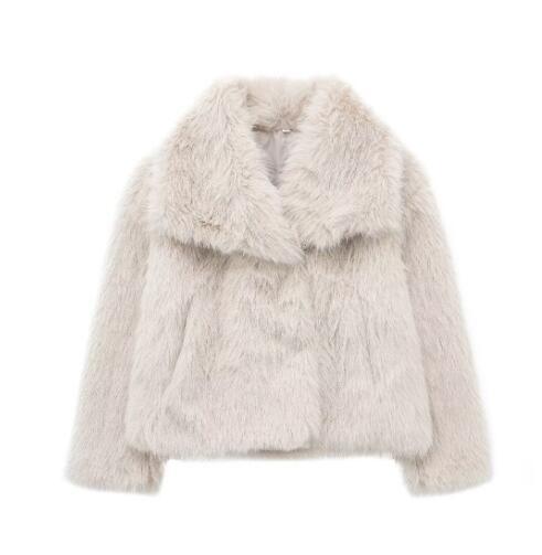 Street-wave Faux Fur Jacket For Women Luxurious Soft Warmth With Modern Chic Appeal