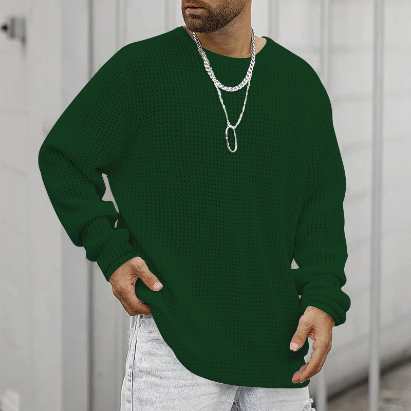 Street Wave Men's Chunky Knit Sweater With Modern Fit And Cozy Lined Interior For Cold Weather