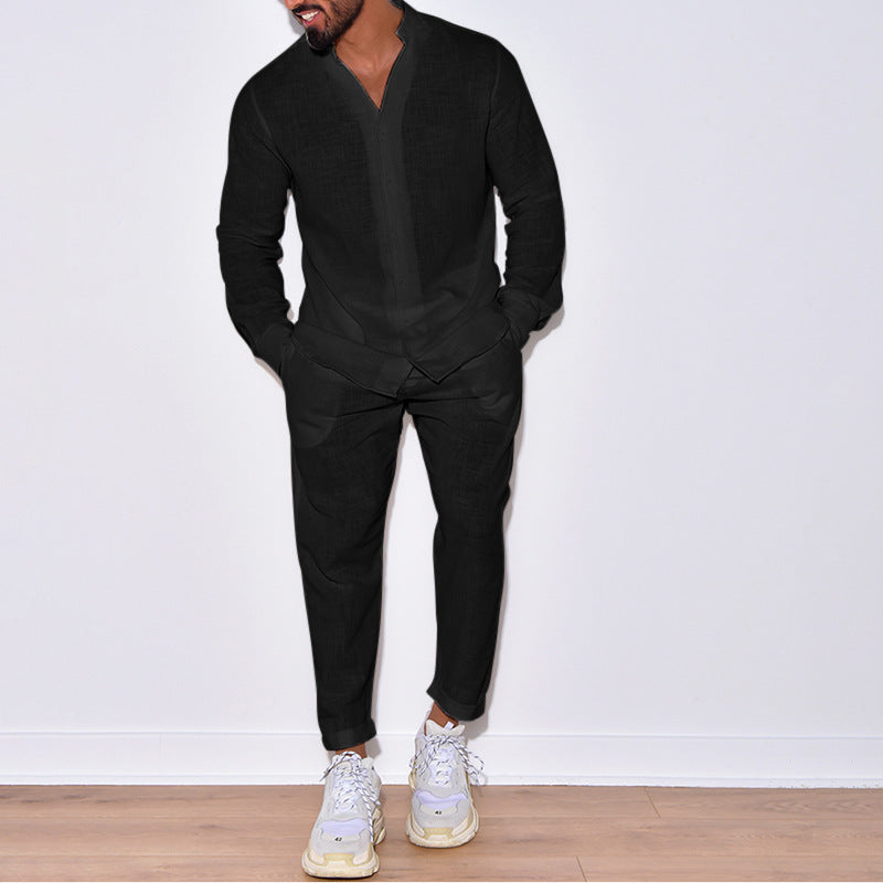 Street Wave Linen Suit For Men Breathable 100 Percent Linen With Modern Cut And Casual Style