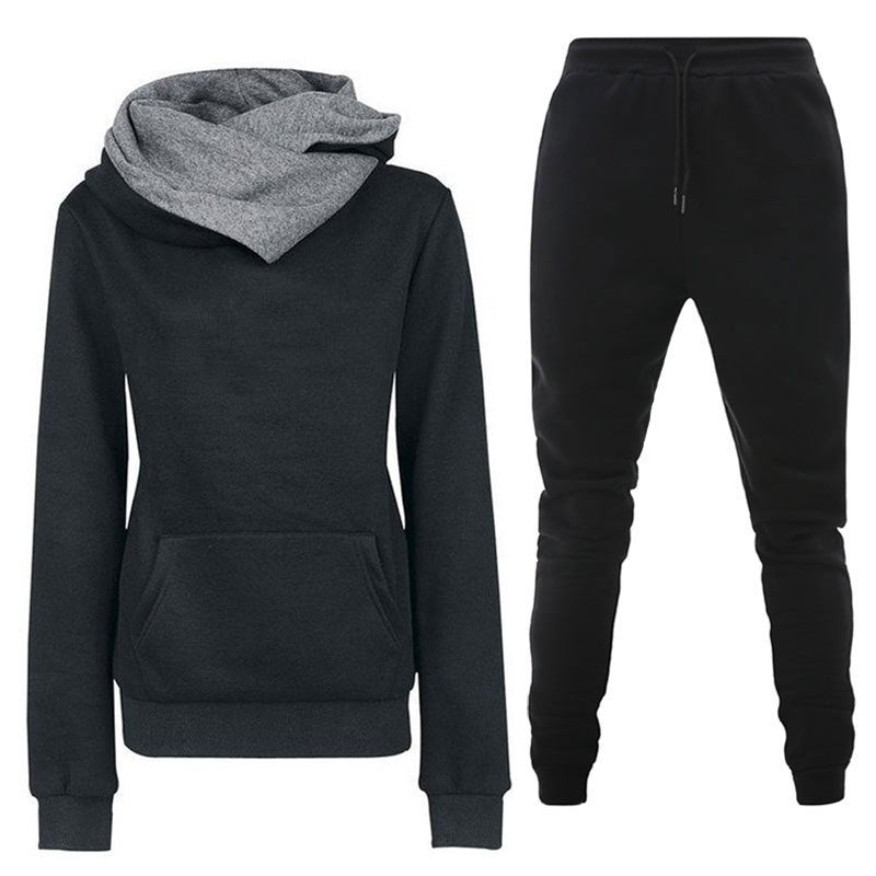 Street-wave Women's Hoodie And Jogger Set For Active Lifestyles With Comfortable Athleisure Fit