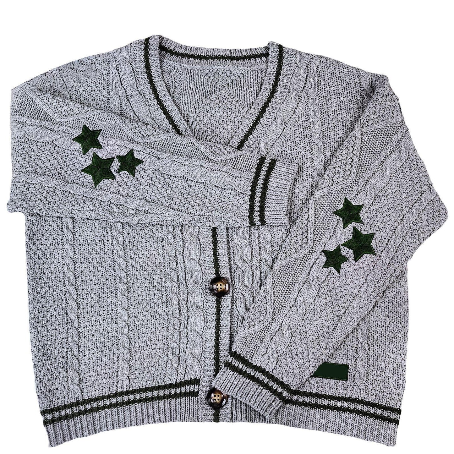 Streetwave Womens Cardigan With Star Pattern Soft Cozy Knitwear For Everyday Comfort Women