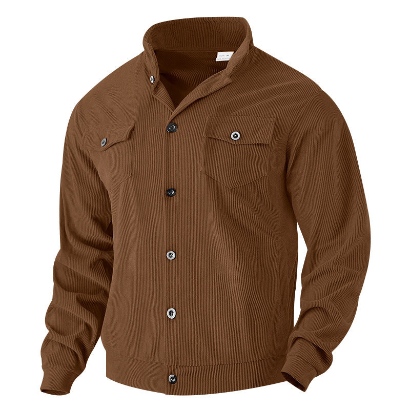 Street-wave Timeless Vintage Style Men's Jacket With Practical Pockets And Structured Fabric