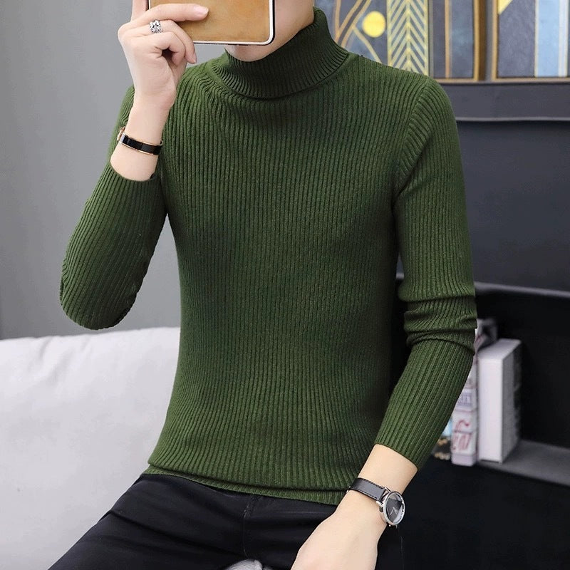 Street-Wave Women's Soft Ribbed Turtleneck Knit Sweater For Cozy Everyday Warmth And Comfort