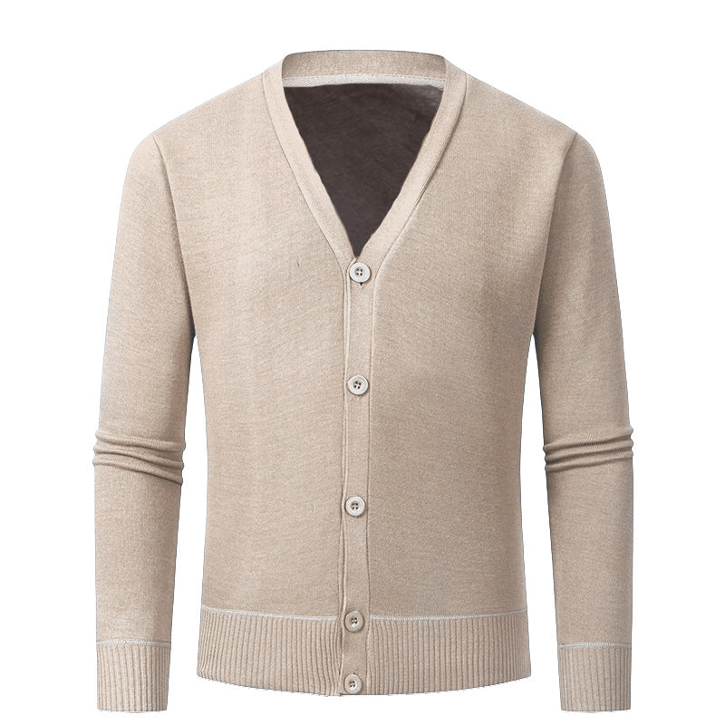 Street Wave Mens V Neck Cardigan Knit Sweater Buttonless Design For Men Timeless Modern Elegance