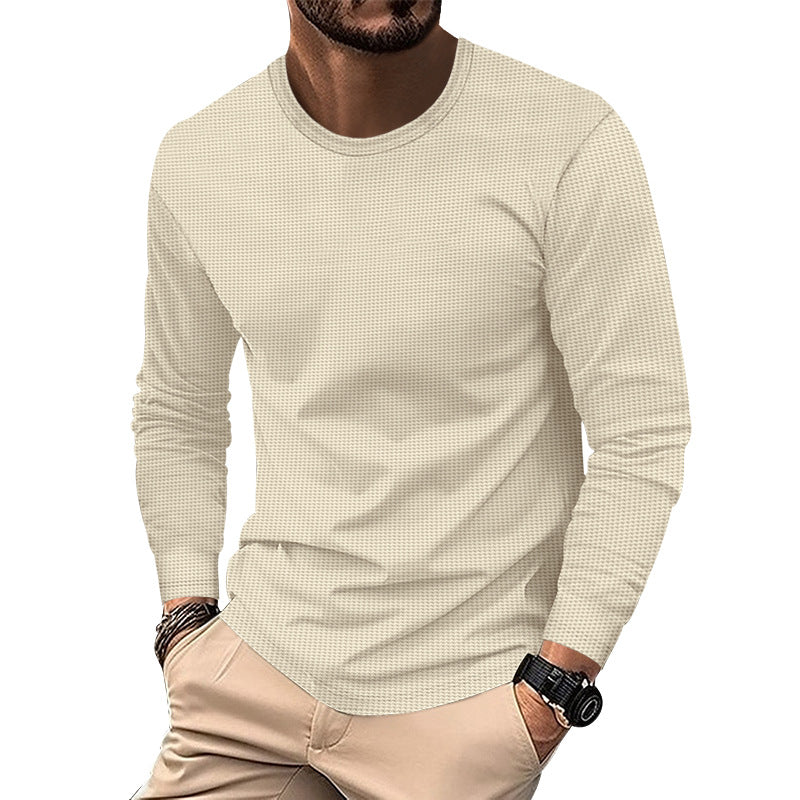 Street-wave Mens Textured Long Sleeve Shirt For Style-Conscious Men Premium Comfort