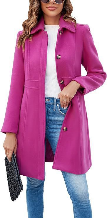Street-Wave Women's Wool Coat With Classic Cut And Functional Details For Modern Women
