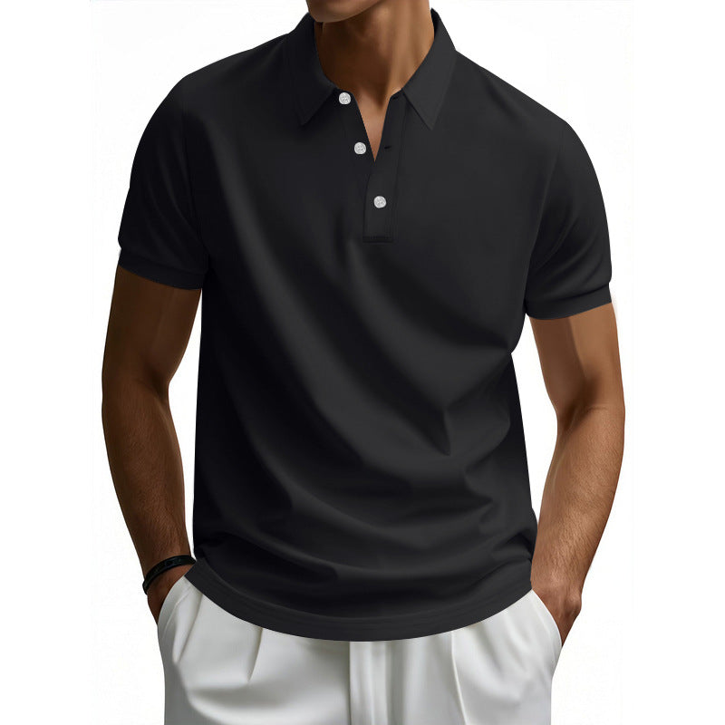 Street-Wave Men's Moisture-Wicking Polo Shirt With Structured Collar For Everyday Comfort