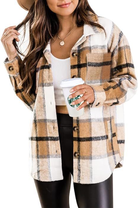 Street-wave Flannel Jacket For Women, Cozy Plaid Outerwear, Chic Everyday Warmth