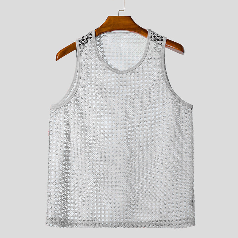 Street-wave Men's Mesh Sport Tank Top Breathable Ventilated Comfort for Active Athletes