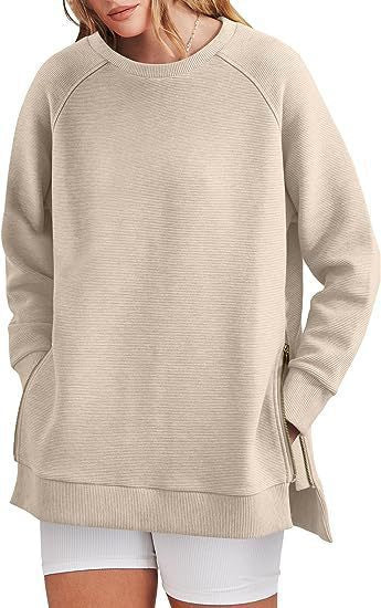 Street-Wave Women's Casual Sweatshirt With Side Pockets And Zipper Closure For Active Women Streetwear