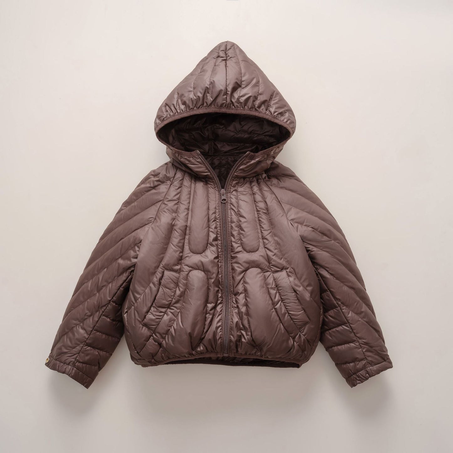 Street-wave Womens Quilted Hooded Jacket With Warm Insulation Trendy Winter Outerwear